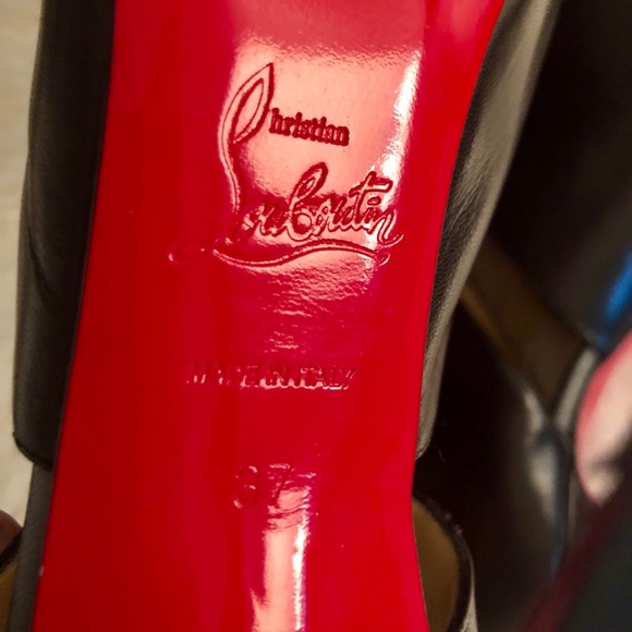 ❌SOLD❌LOUBOUTIN Corsita Cutout 120 Pumps Sz37 - Picture 7 of 8